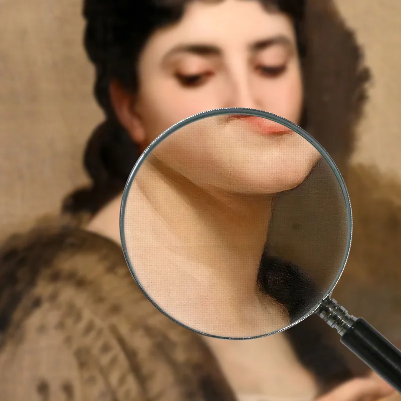Una Giovane Donna Con Un Ventaglio William Bouguereau