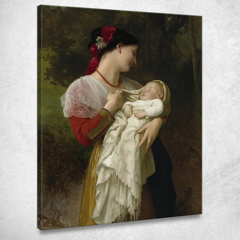 Admiración Maternal William Bouguereau cuadro en lienzo
