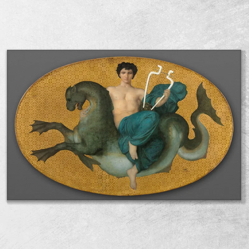 Arione Su Un Cavalluccio Marino William Bouguereau