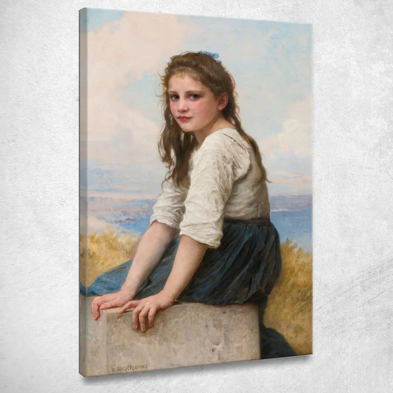 Al Borde Del Mar William Bouguereau cuadro en lienzo