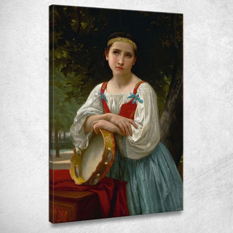 Bohemio Con Tambor Vasco William Bouguereau cuadro en lienzo