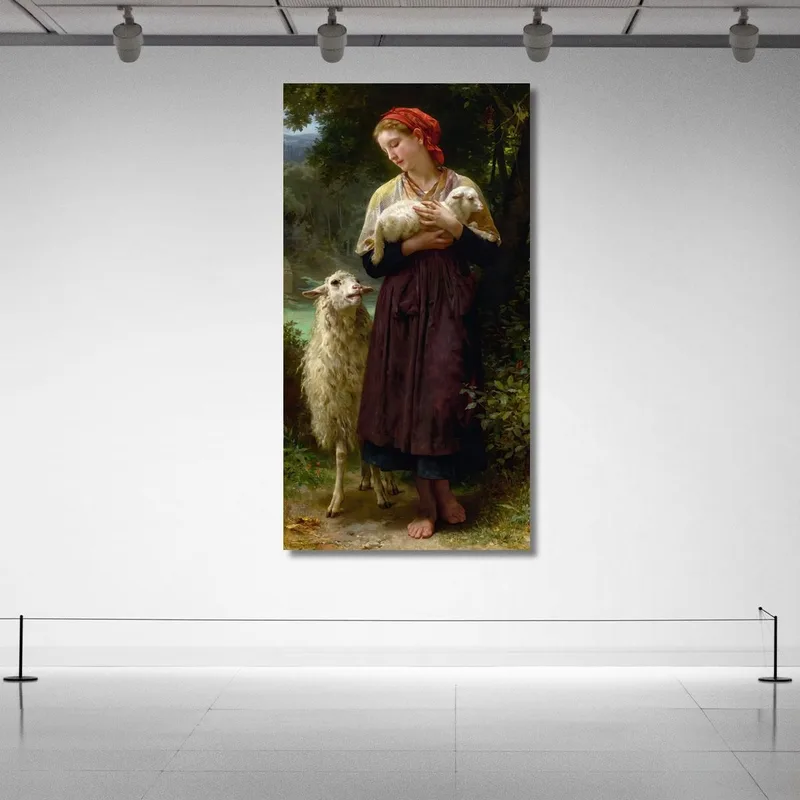 El Cordero Recién Nacido William Bouguereau