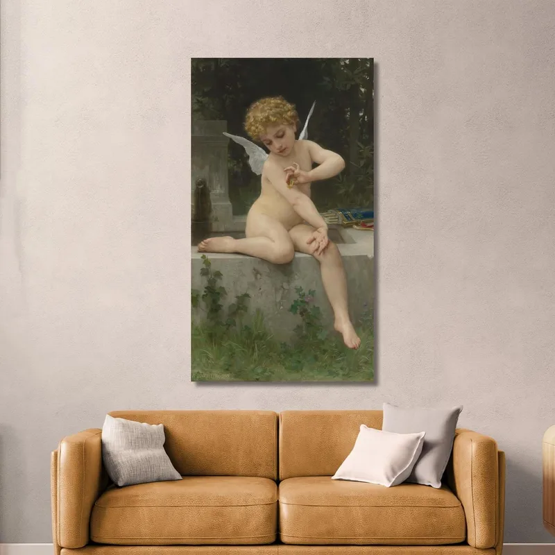 Amore Per La Farfalla William Bouguereau