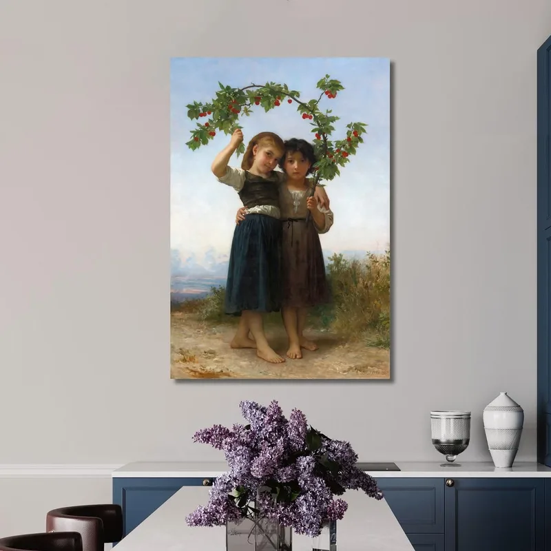 The Cherry Branch William Bouguereau