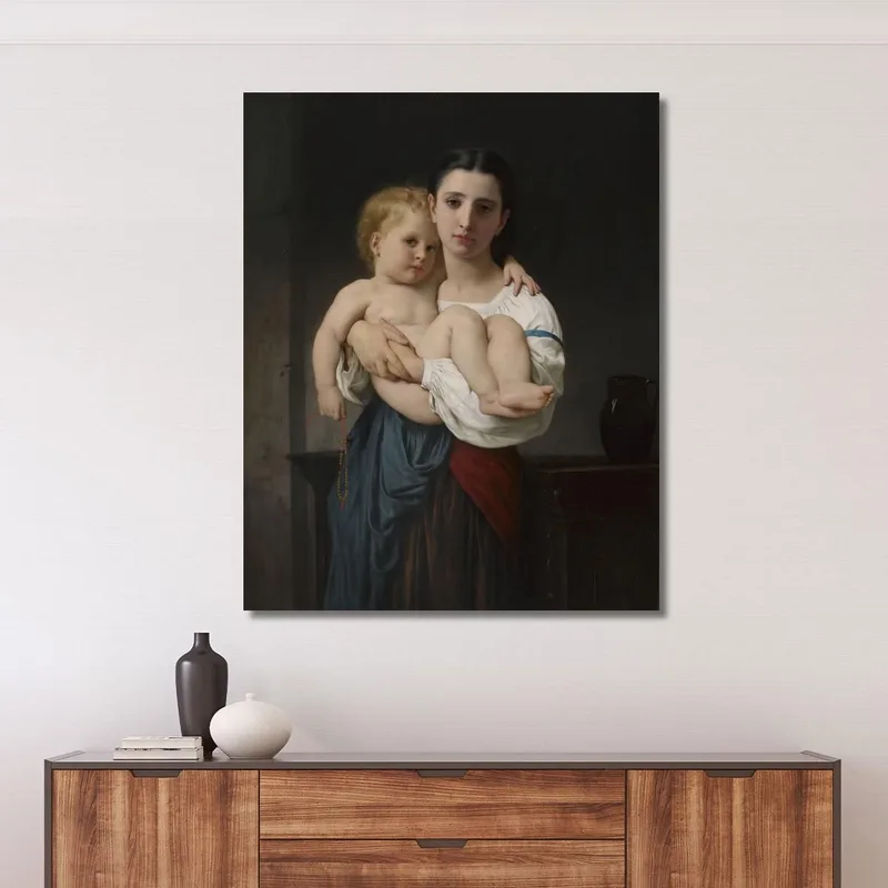 La Hermana Mayor 2 William Bouguereau