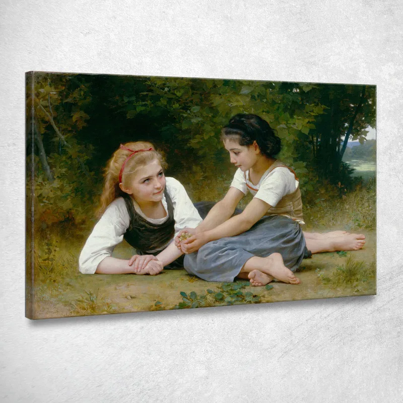 I Raccoglitori Di Noci William Bouguereau quadro stampa su tela