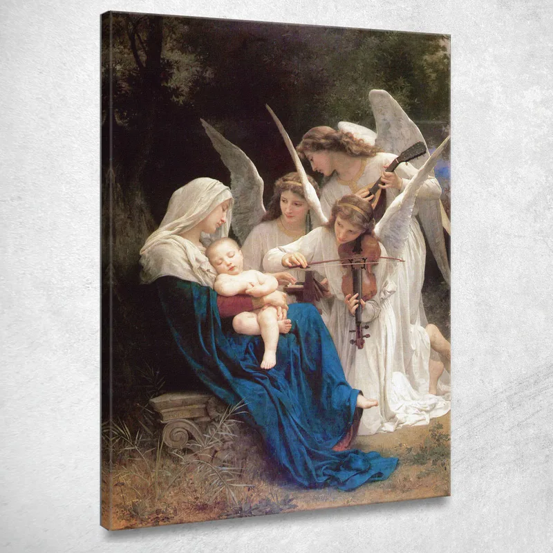 La Vergine Degli Angeli William Bouguereau quadro stampa su tela