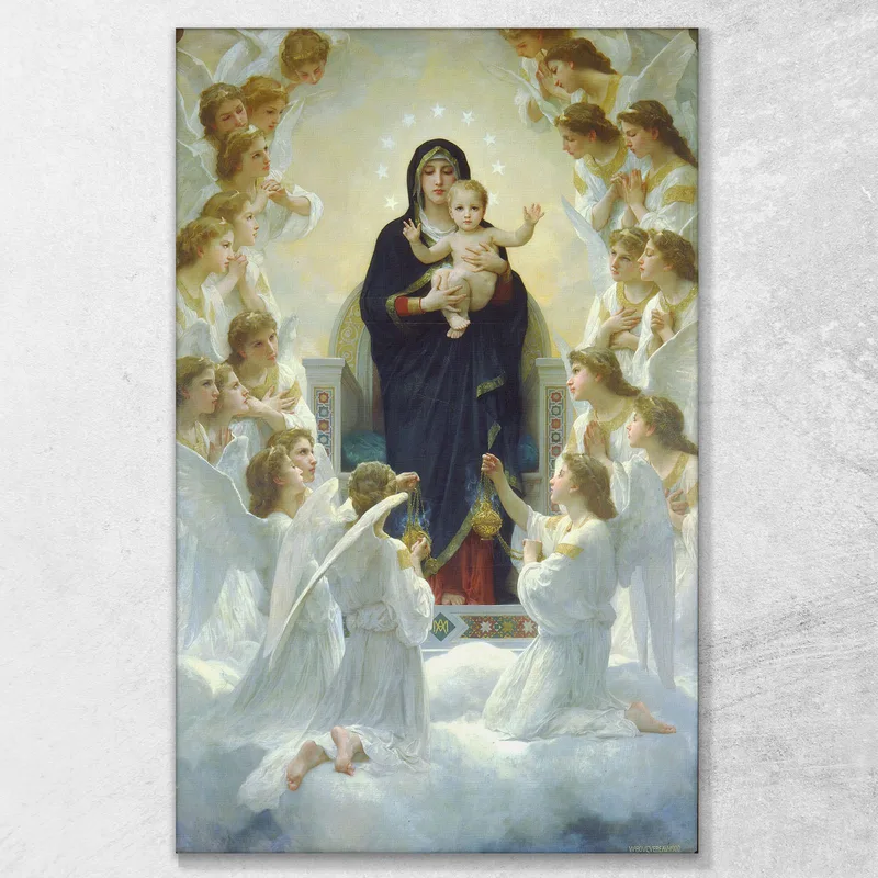 The Virgin With Angels William Bouguereau