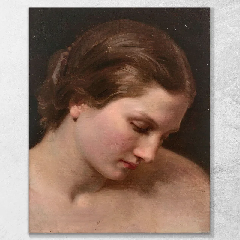 Rostro De Mujer De Perfil William Bouguereau