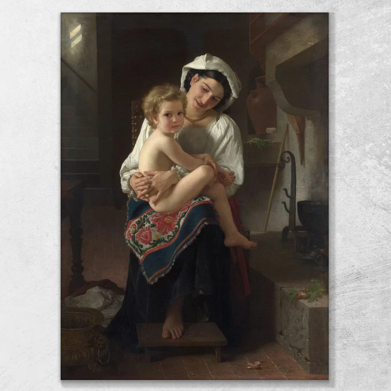 Madre Joven Mirando A Su Hijo William Bouguereau