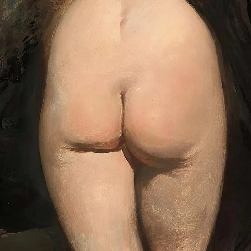 Desnudo Femenino Visto Desde Atrás William Etty