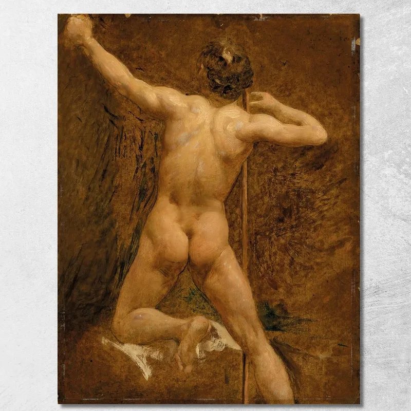 Nudo Maschile William Etty quadro stampa su tela