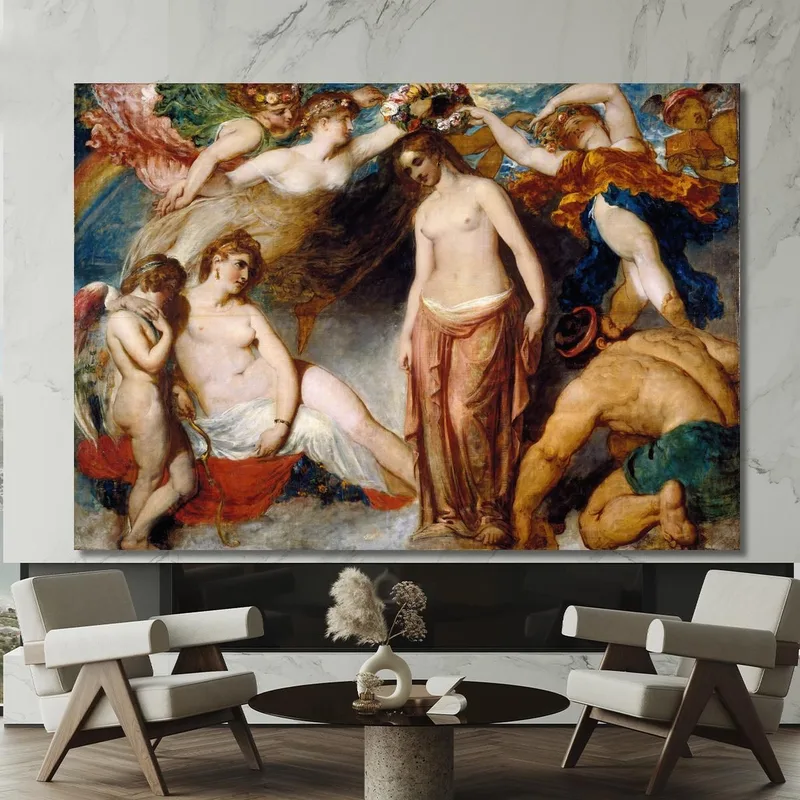 Pandora Gekrönt Von Den Jahreszeiten William Etty