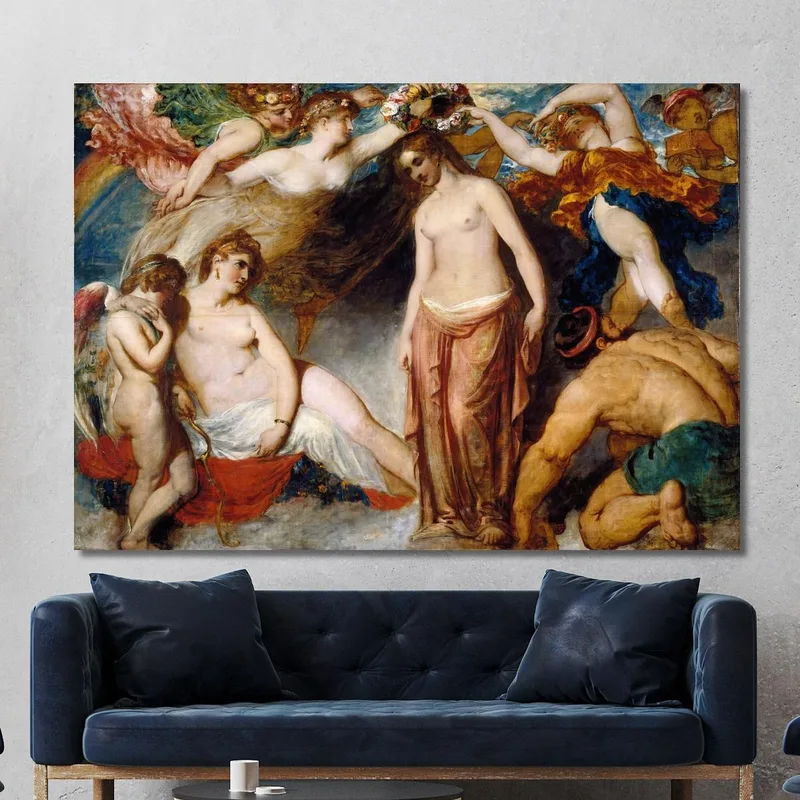 Pandora Gekrönt Von Den Jahreszeiten William Etty