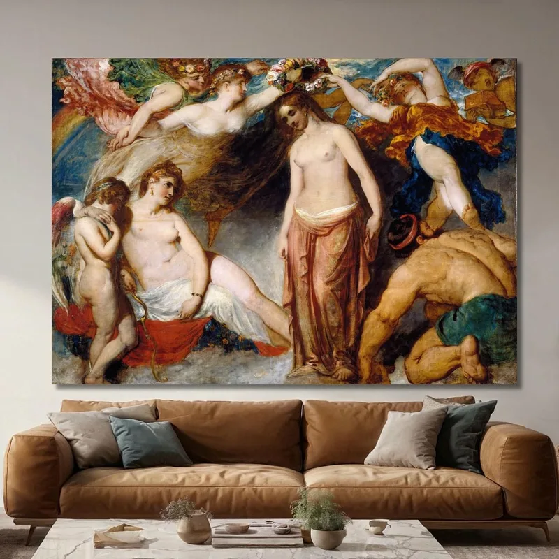 Pandora Gekrönt Von Den Jahreszeiten William Etty