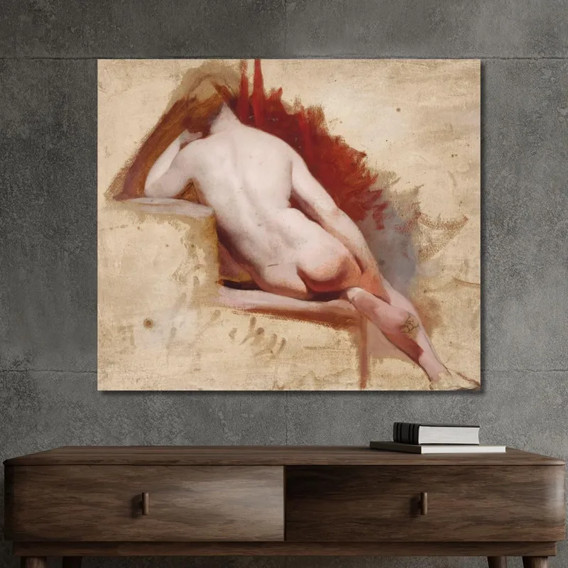 Seated Female Nude Study William Etty