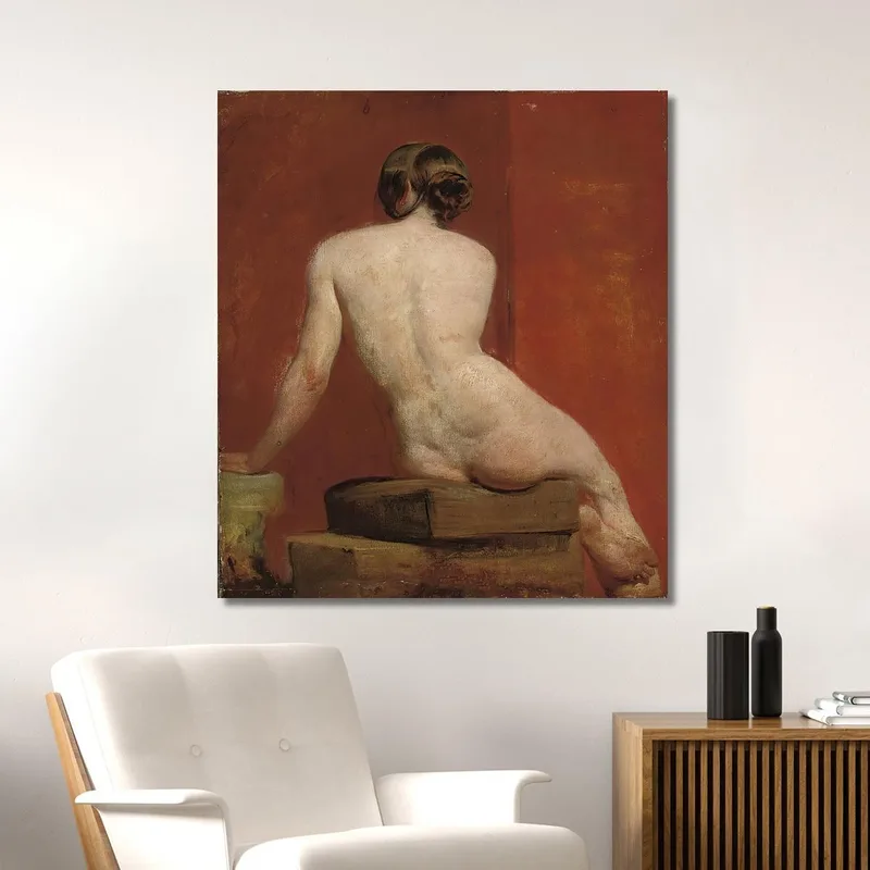 Nu Féminin Assis William Etty