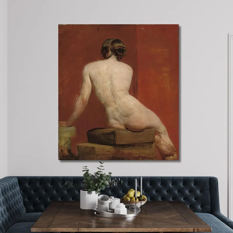 Nu Féminin Assis William Etty