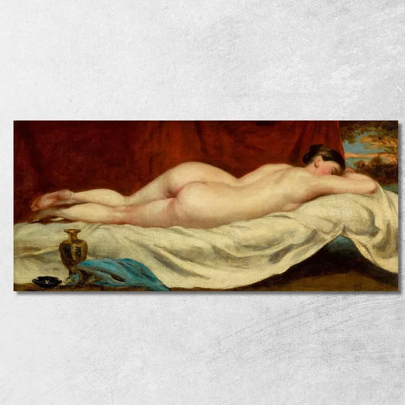 Nudo Femminile Addormentato William Etty quadro stampa su tela