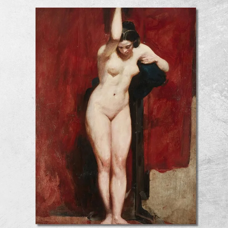 Nudo Accademico In Piedi William Etty quadro stampa su tela