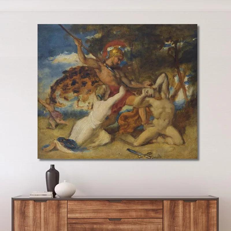 Estudio Para La Mujer Combatiente Que Aboga Por Los Vencidos William Etty