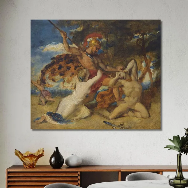 Estudio Para La Mujer Combatiente Que Aboga Por Los Vencidos William Etty