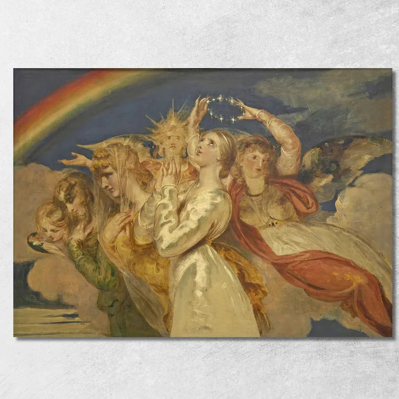 L'Assunzione Della Vergine William Etty quadro stampa su tela