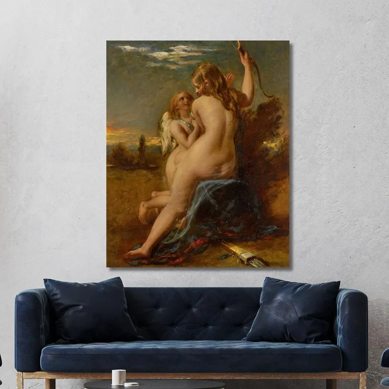 Venus Relieving Cupid Of His Bow William Etty