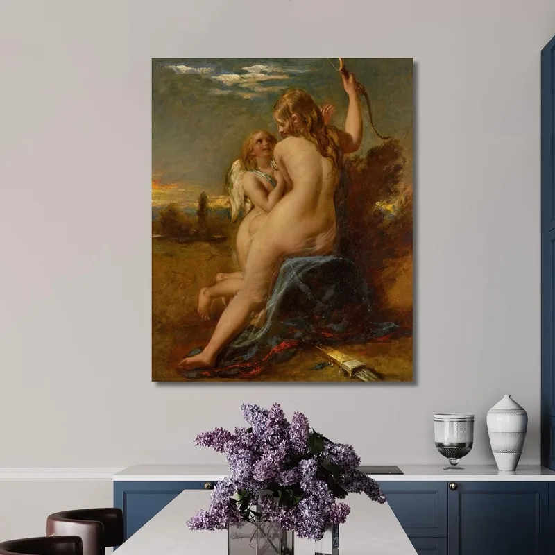 Venus Relieving Cupid Of His Bow William Etty