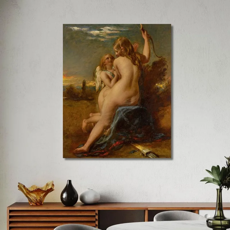 Venus Relieving Cupid Of His Bow William Etty