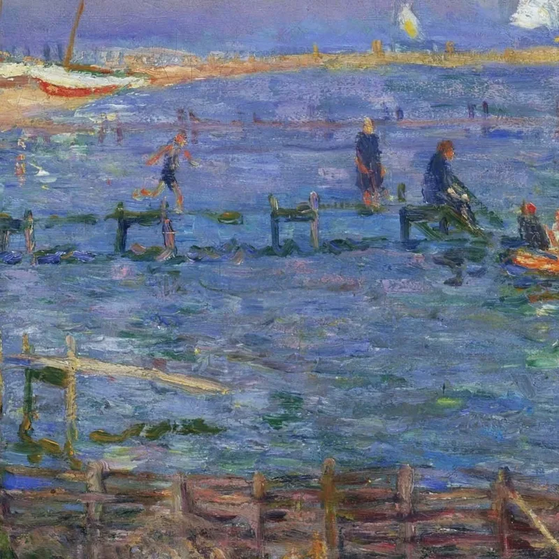 Baigneurs À Bellport William James Glackens