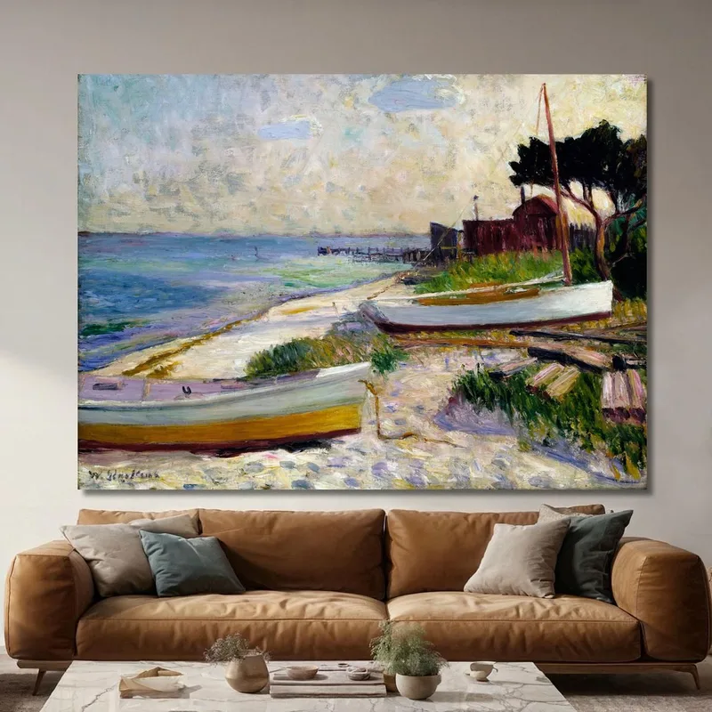 Scène De Plage William James Glackens