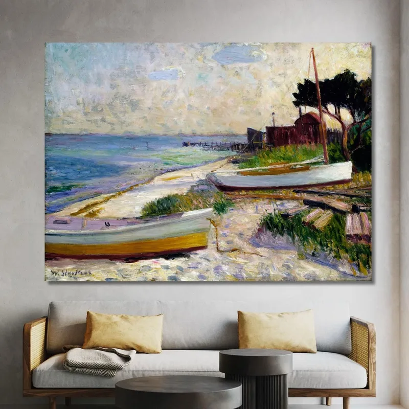Scène De Plage William James Glackens
