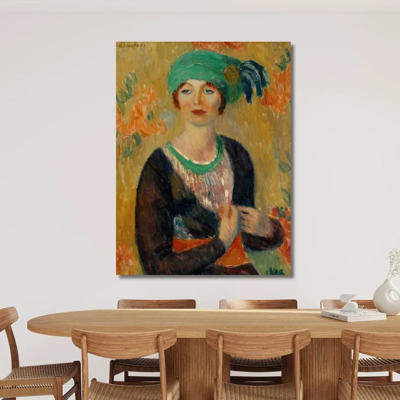 Fille Au Turban Vert William James Glackens