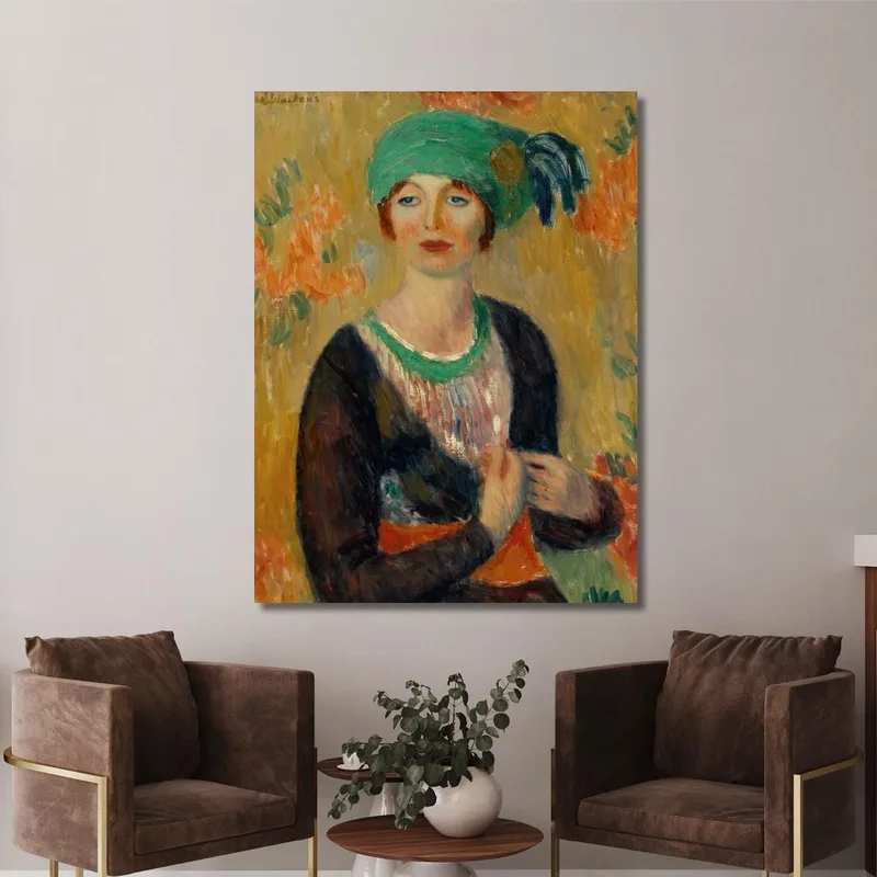 Fille Au Turban Vert William James Glackens