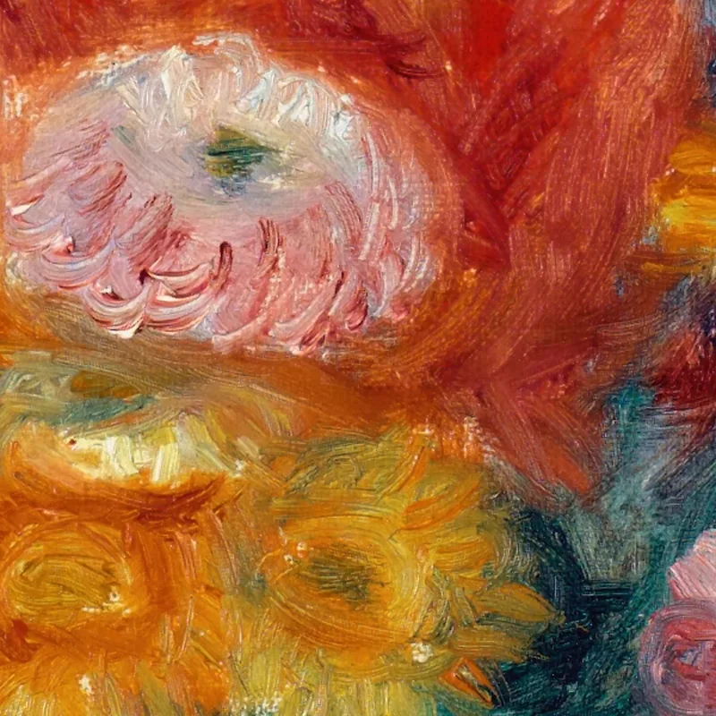 Cuenco Verde Con Flores William James Glackens