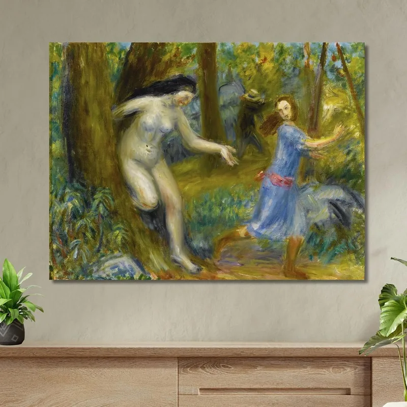 Série Nymphette Avec Homme William James Glackens