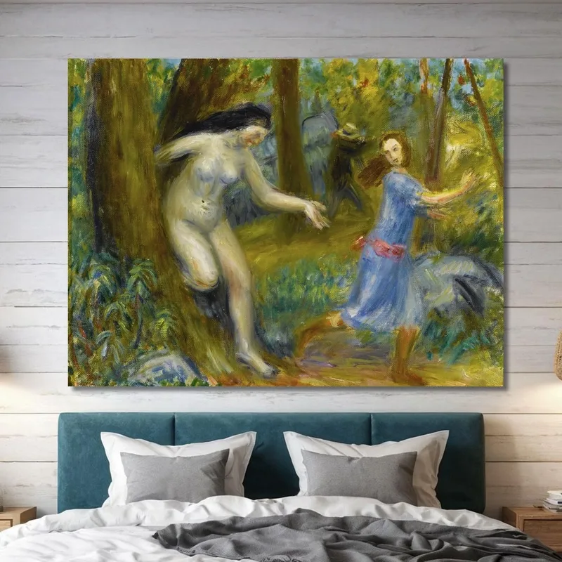 Série Nymphette Avec Homme William James Glackens