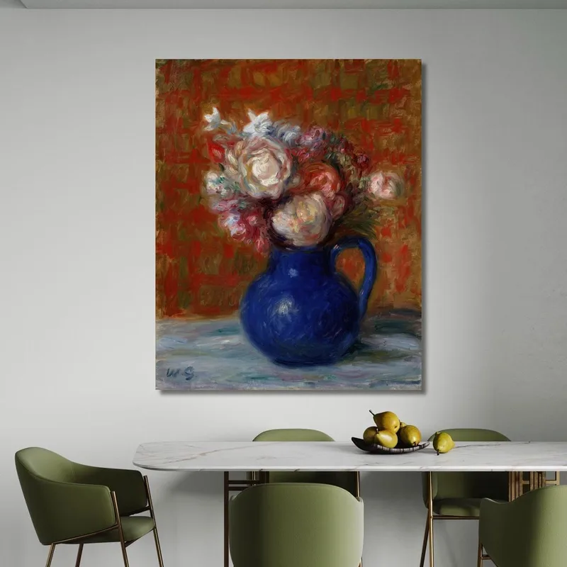 Nature Morte : Bouquet Français William James Glackens