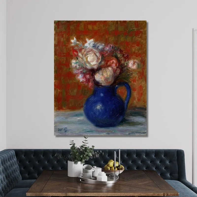 Nature Morte : Bouquet Français William James Glackens