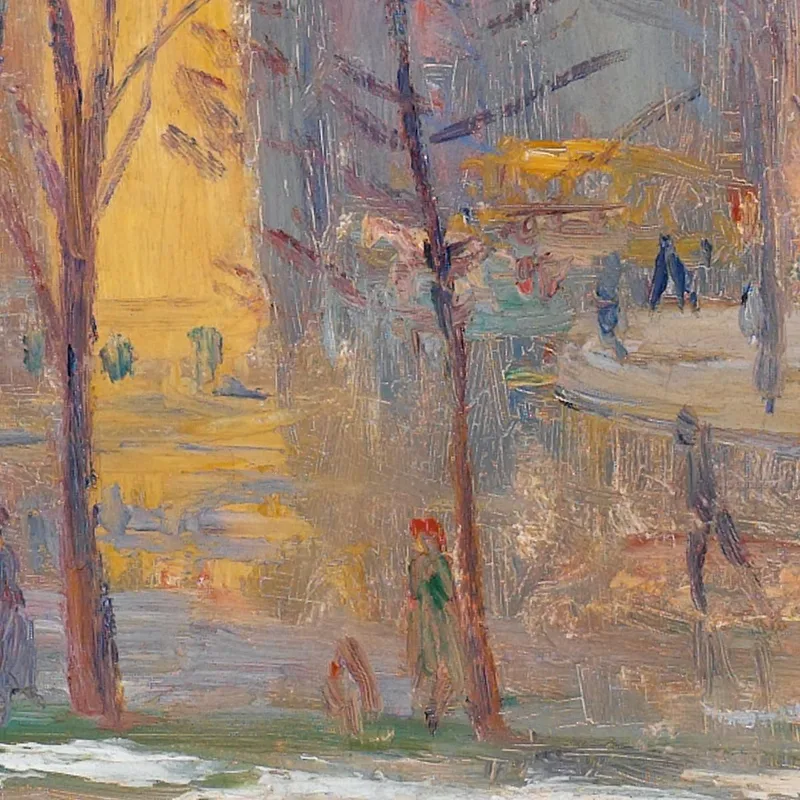 Éboueurs À Washington Square William James Glackens