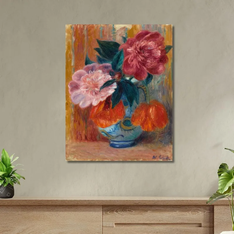 Tulpen Und Pfingstrosen In Einem Krug William James Glackens