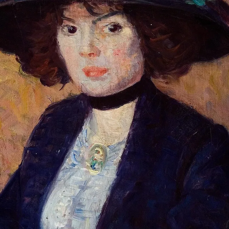 Frau Mit Grünem Hut William James Glackens