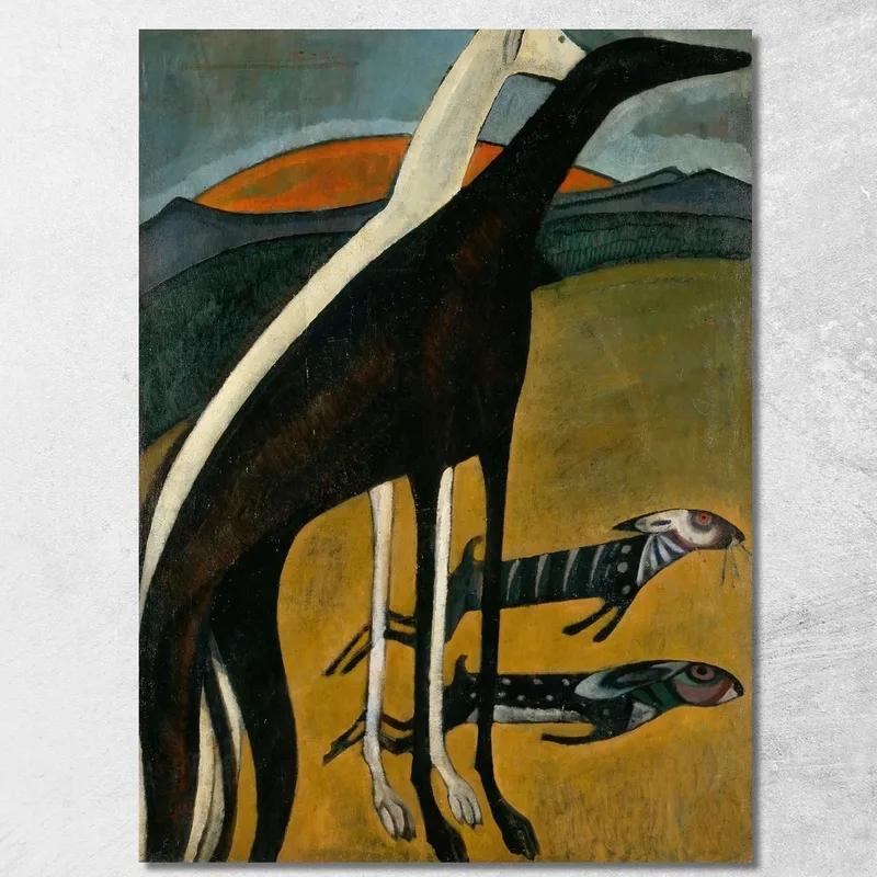 Greyhounds Amadeo de Souza-Cardoso canvas print