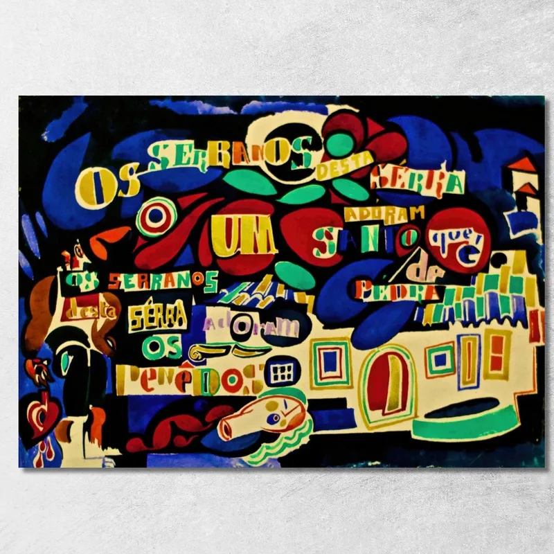 Serrana Poem In Color Amadeo de Souza-Cardoso canvas print
