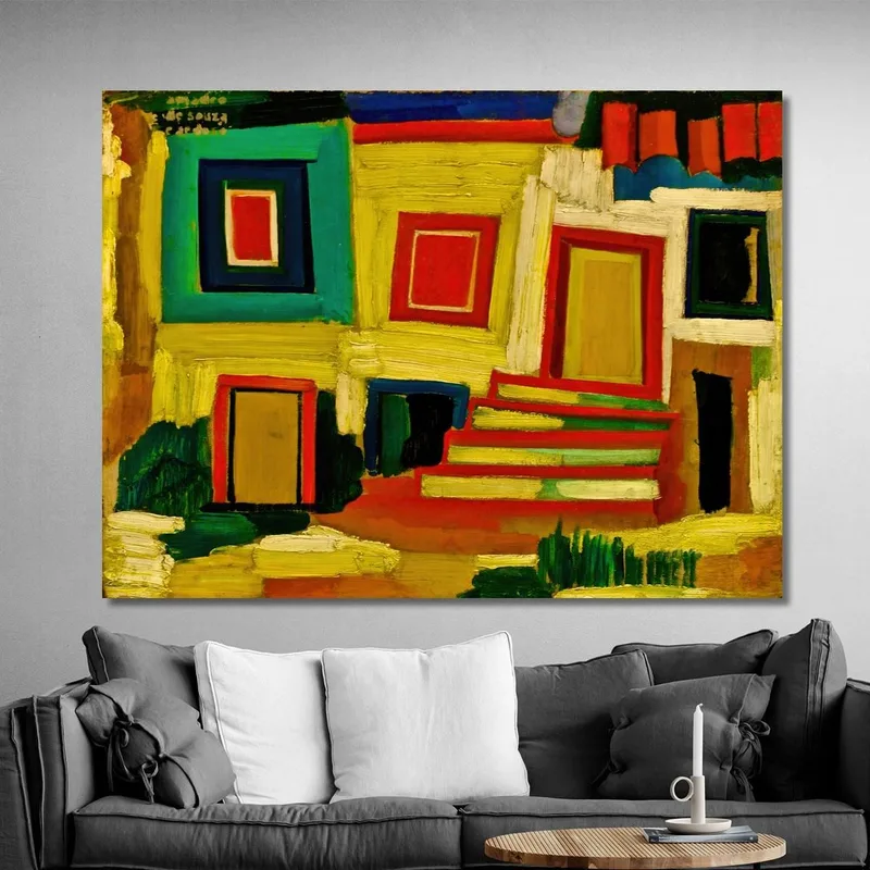 The Little Bright House Landscape Amadeo de Souza-Cardoso