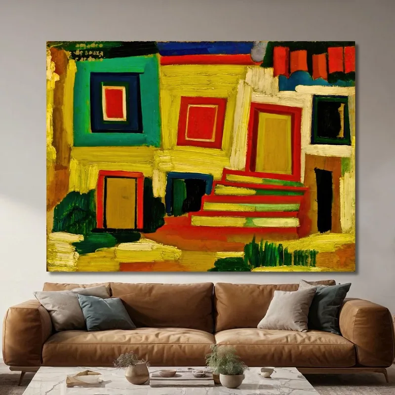 The Little Bright House Landscape Amadeo de Souza-Cardoso