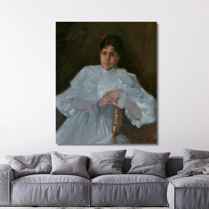 Mädchen In Weiß William Merritt Chase