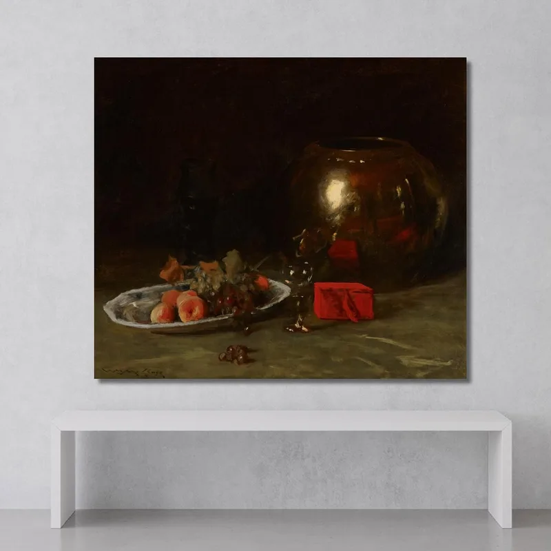 Le Grand Bol En Laiton William Merritt Chase