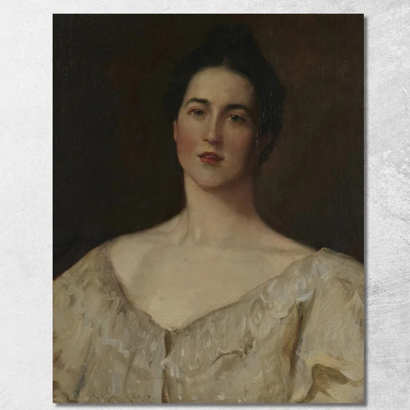 Das Stattliche Modell William Merritt Chase drucken auf leinwand